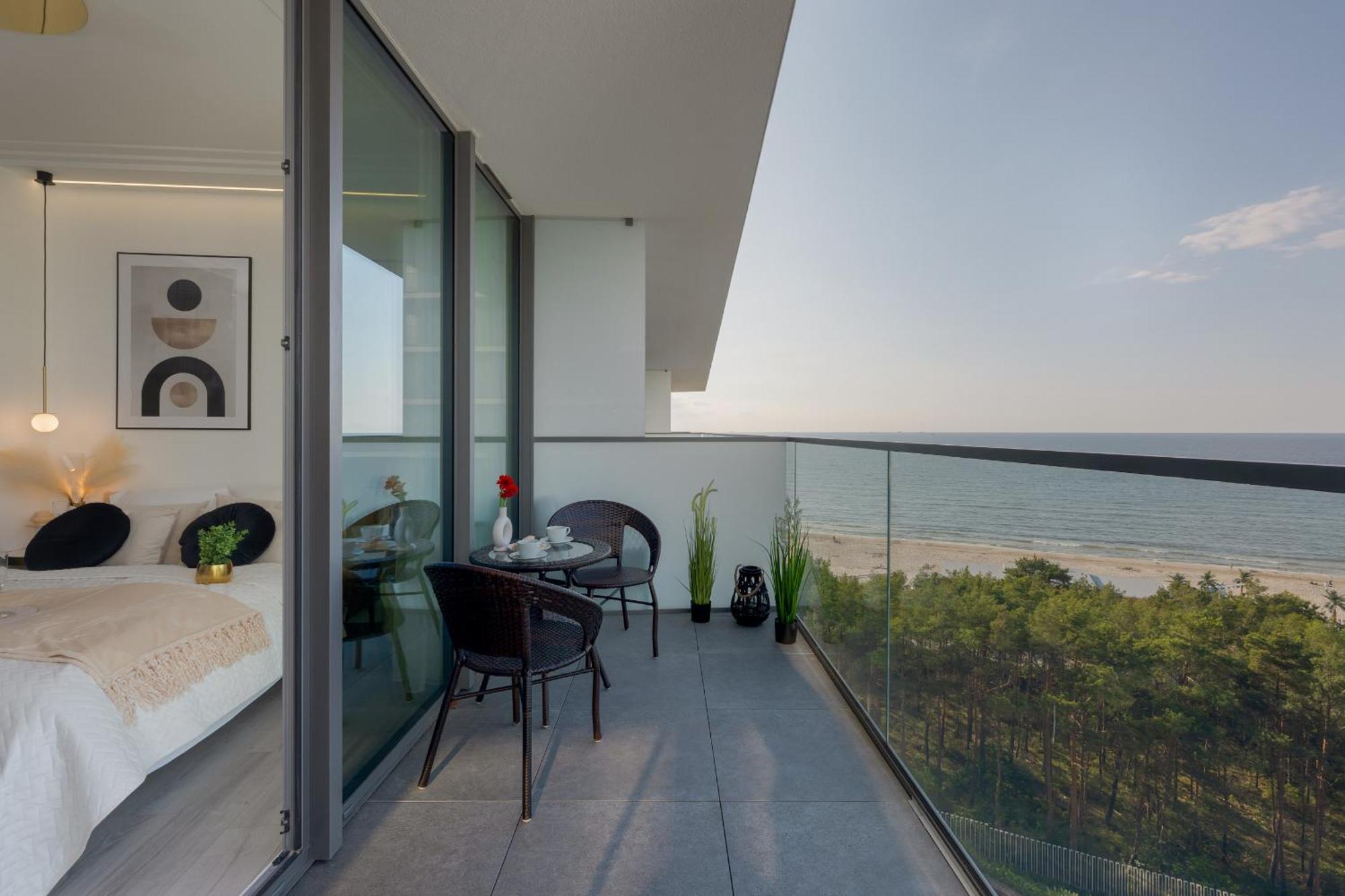 Royallux Apartment Waves Resort & Spa - Sea View From Balcony By Renters Prestige Misdroy Exterior foto