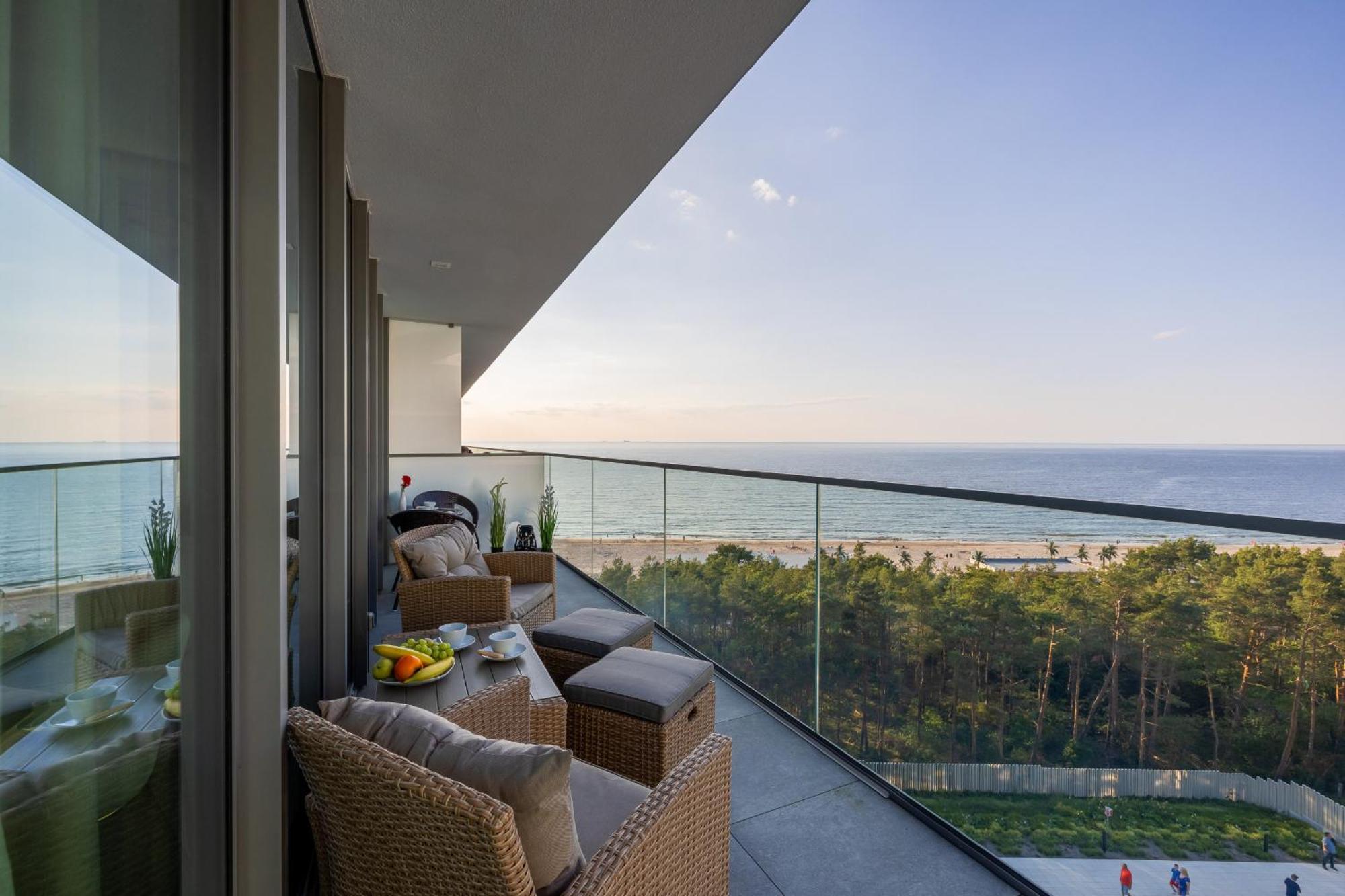 Royallux Apartment Waves Resort & Spa - Sea View From Balcony By Renters Prestige Misdroy Exterior foto